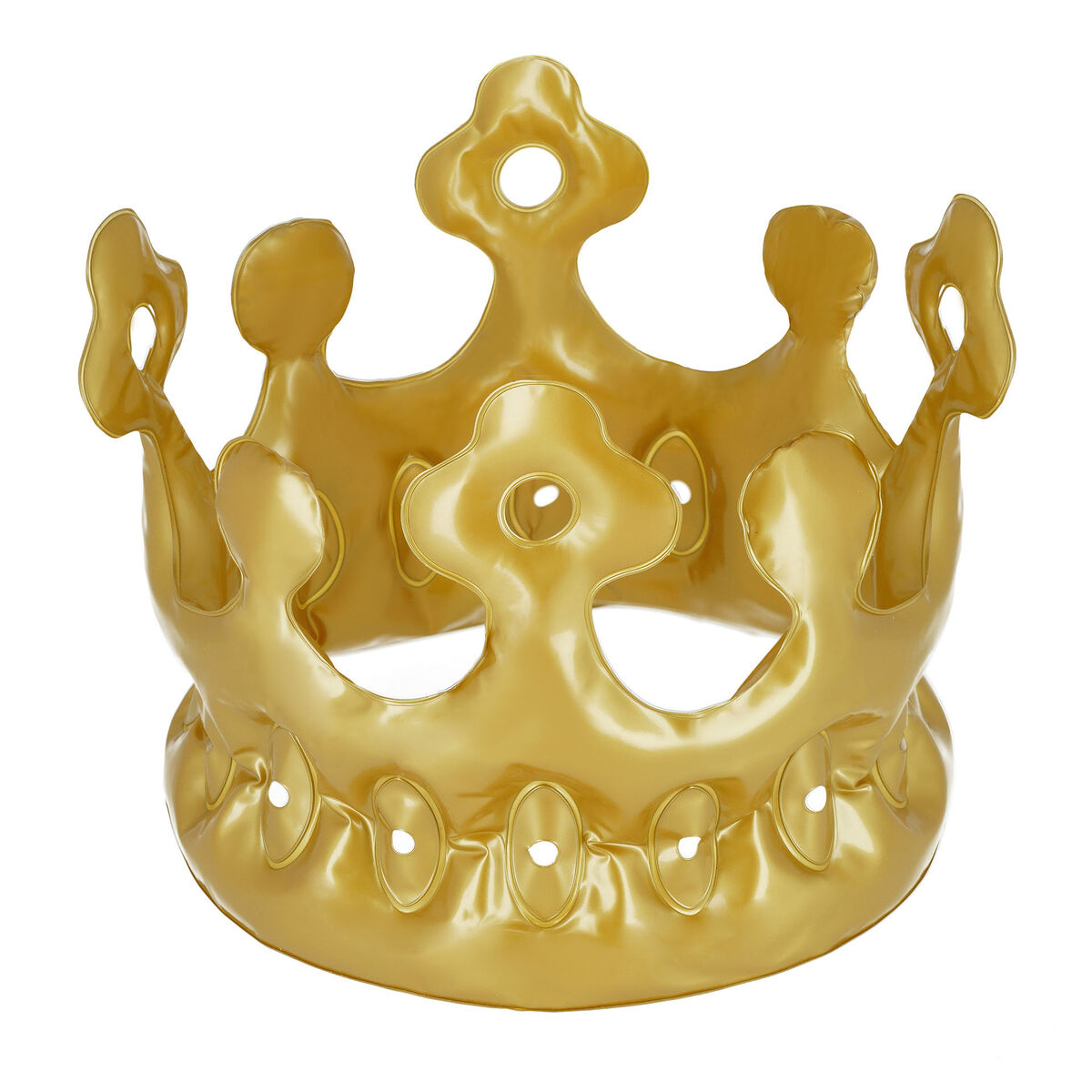 Gold Inflatable Crown - Queen - Party Queen