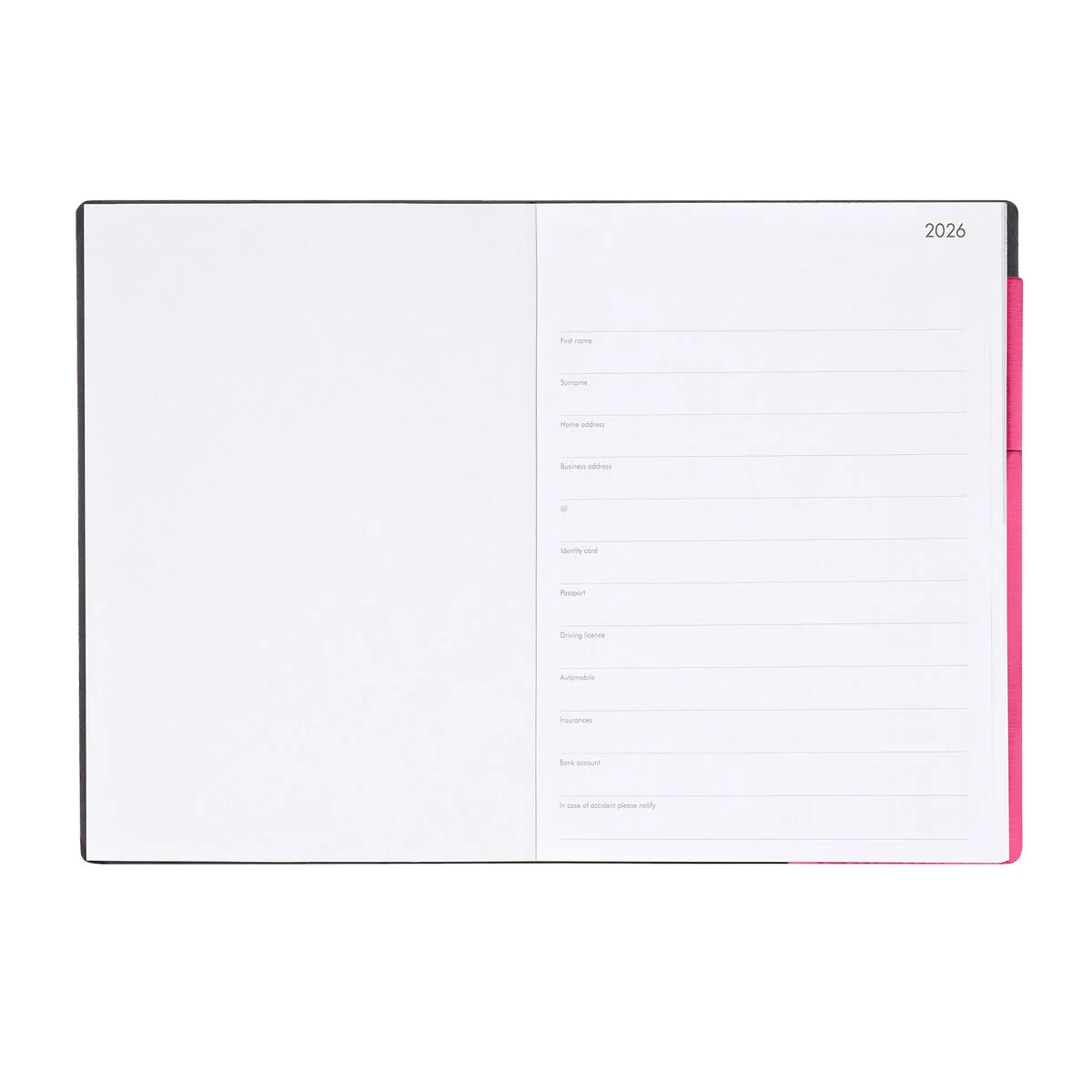 12-Month Large Weekly & Daily Diary - 2026