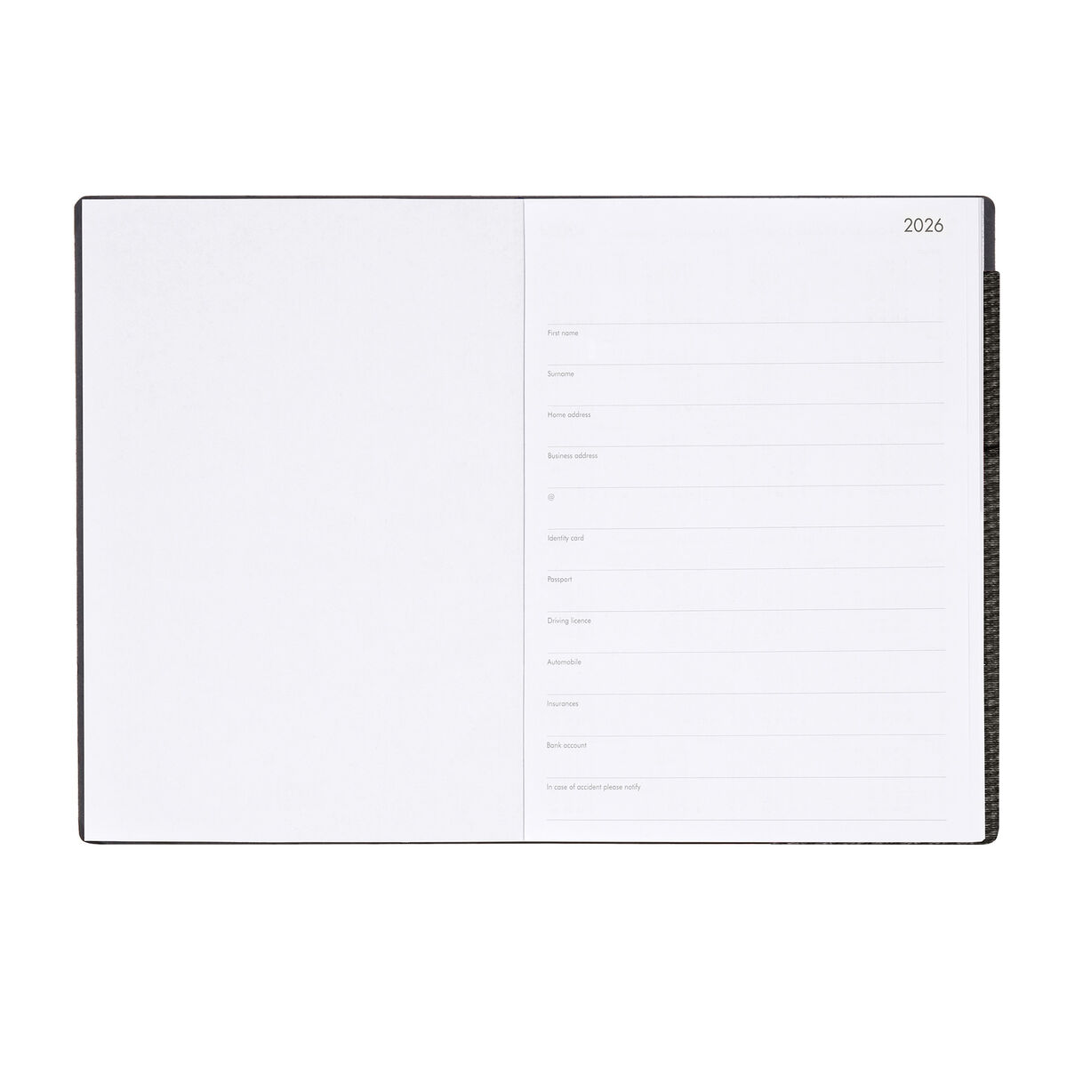 12-Month Large Weekly & Daily Diary - 2026