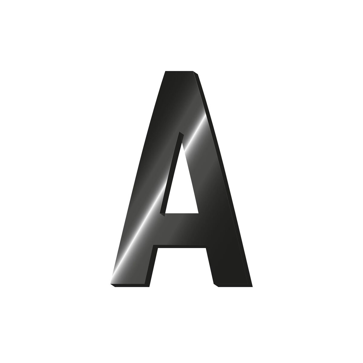 Decorative Adhesive Metal Letter - A - My Initial