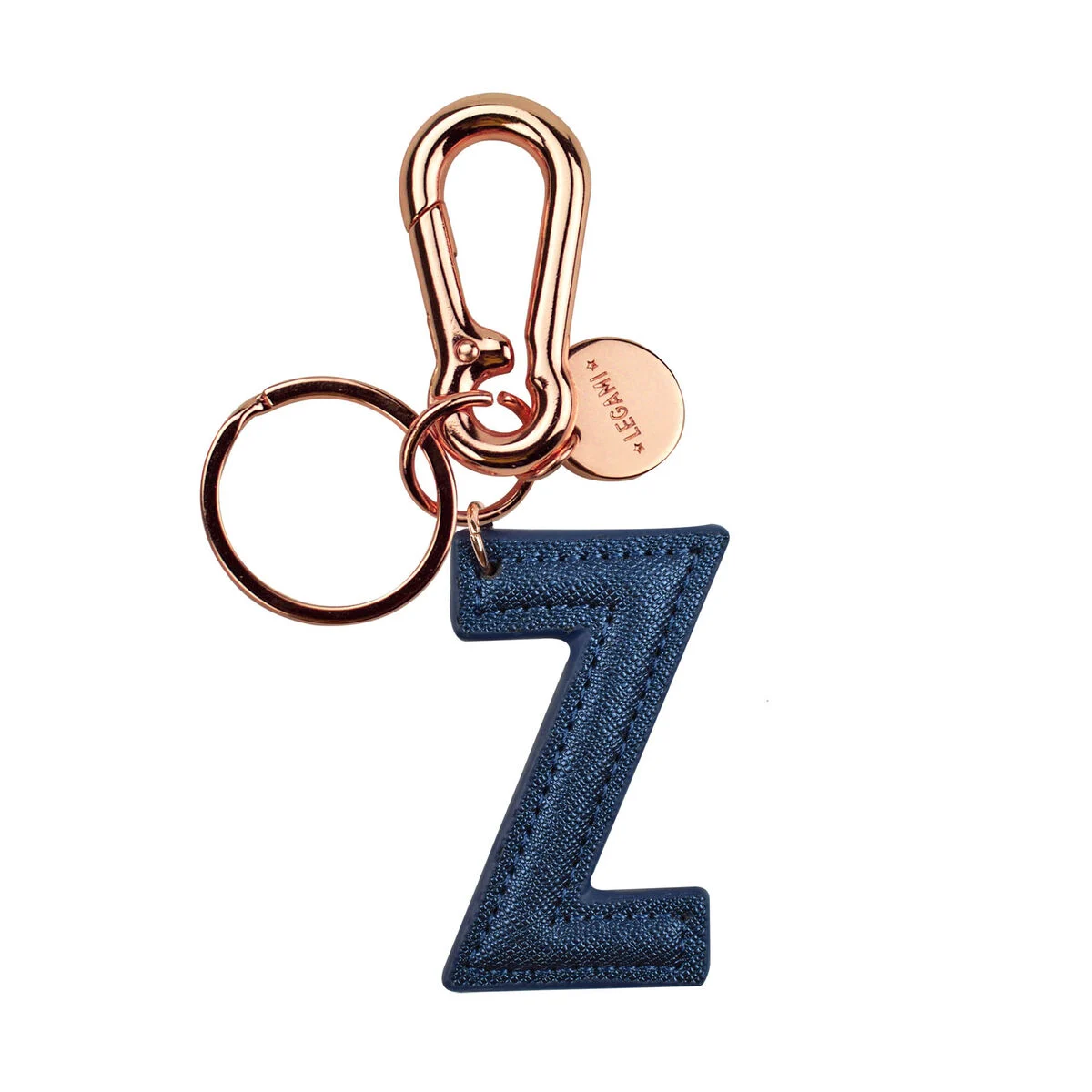 Key Ring with Initial Letter - Z / Blue - My Initial