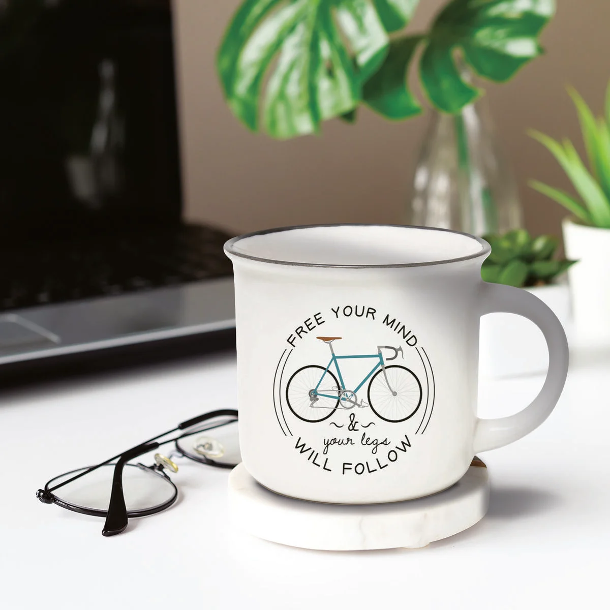 Porcelain Mug - Bike Lover - Cup-Puccino