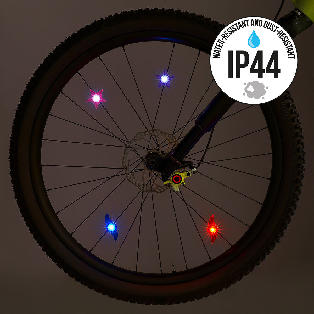 Set of 2 LED Lights for Bicycle Spokes - Unicorn - Ride & Shine