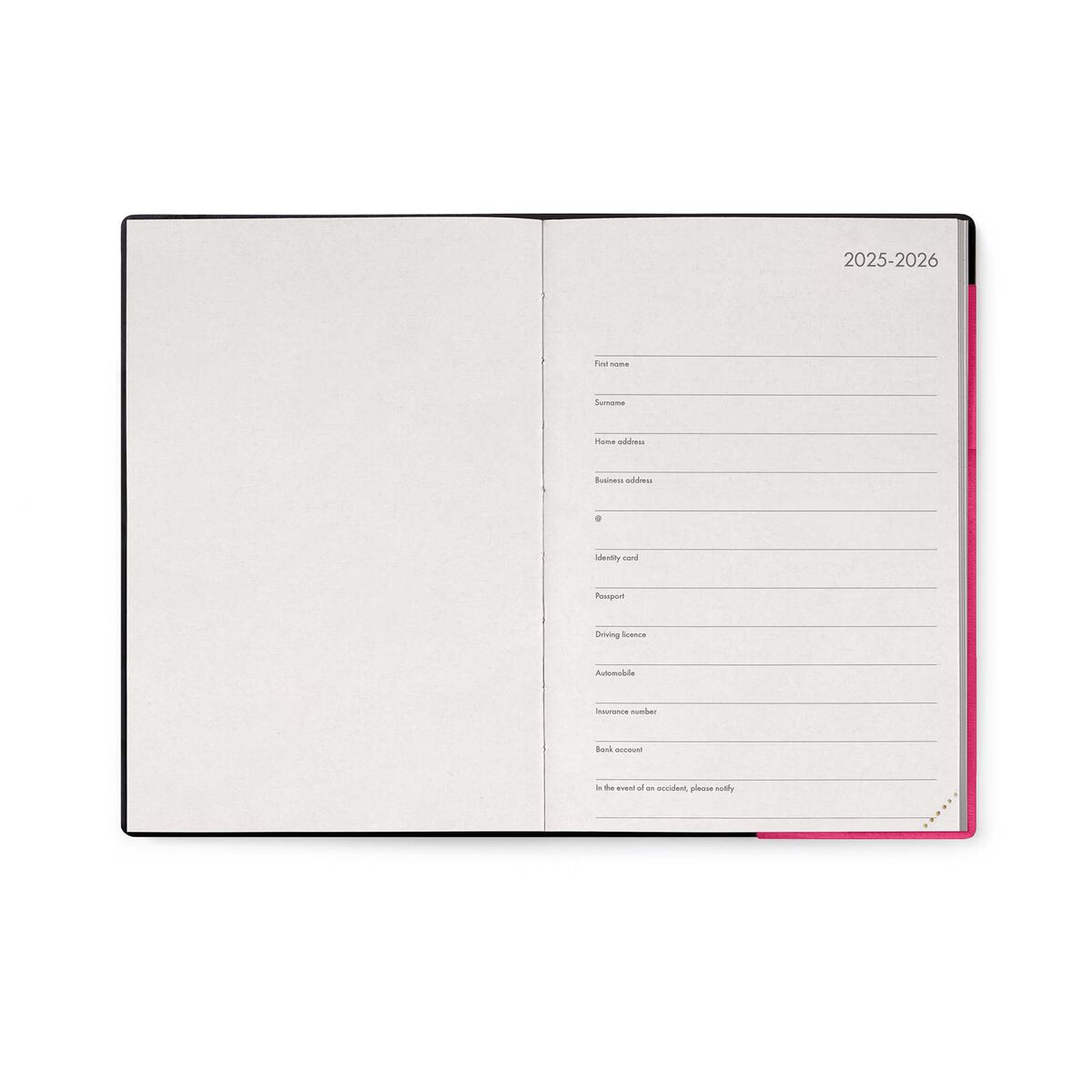 12-Month Medium Daily Diary - 2026