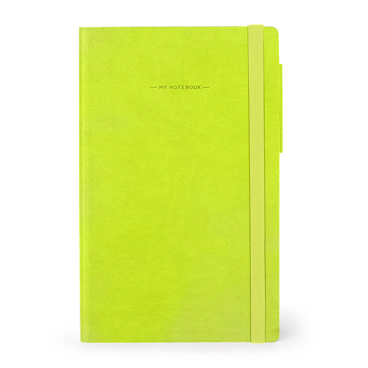 Notebook with Blank Pages and Monochrome Soft Cover - Chartreuse - My Notebook
