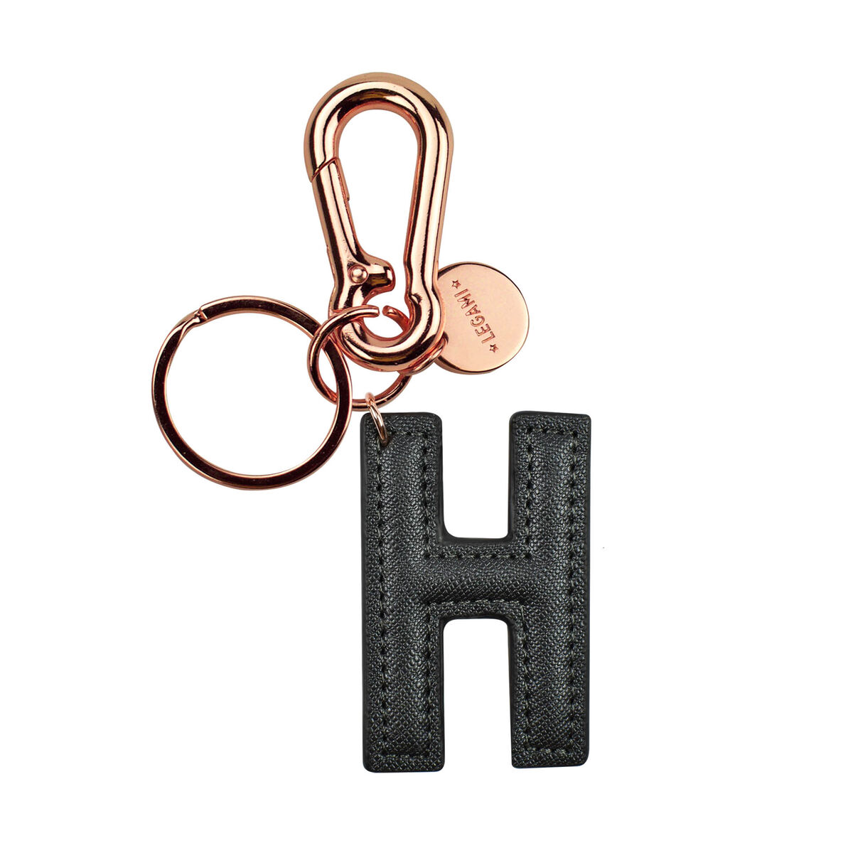 Key Ring with Initial Letter - H / Blue - My Initial