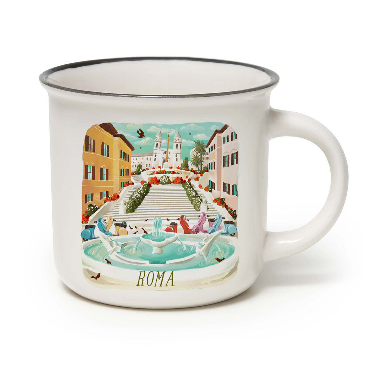 Porcelain Mug - Roma - Cup-Puccino