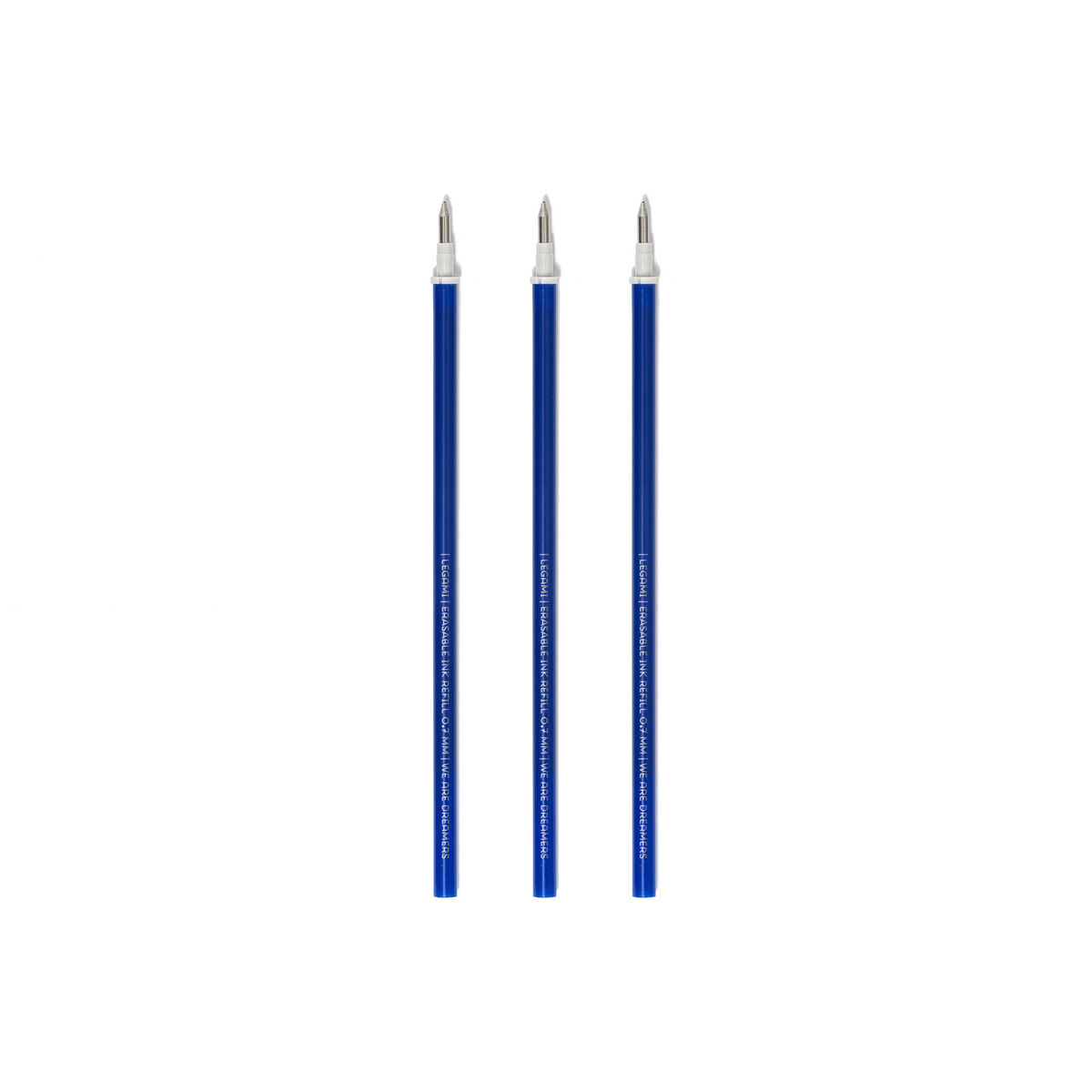 Set of 3 Refills for Erasable Gel Pens - Blue Ink - Erasable Pen