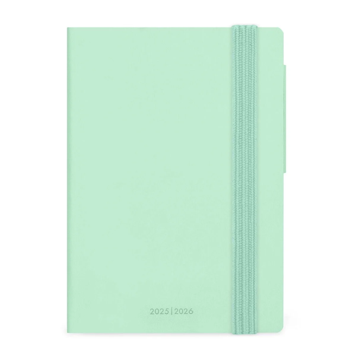 16-Month Weekly Diary for 2025/2026 - Pastel Mint - With Notebook