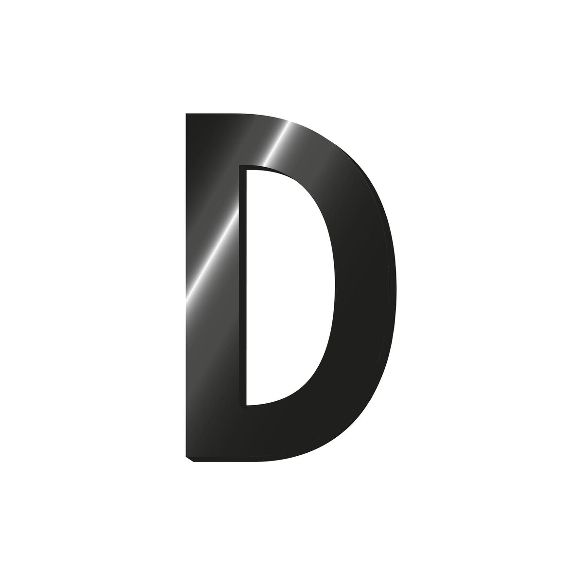 Decorative Adhesive Metal Letter - D - My Initial