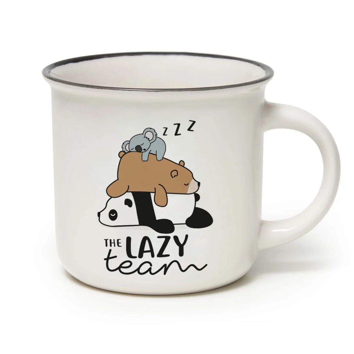Porcelain Mug - Lazy Team - Cup-Puccino