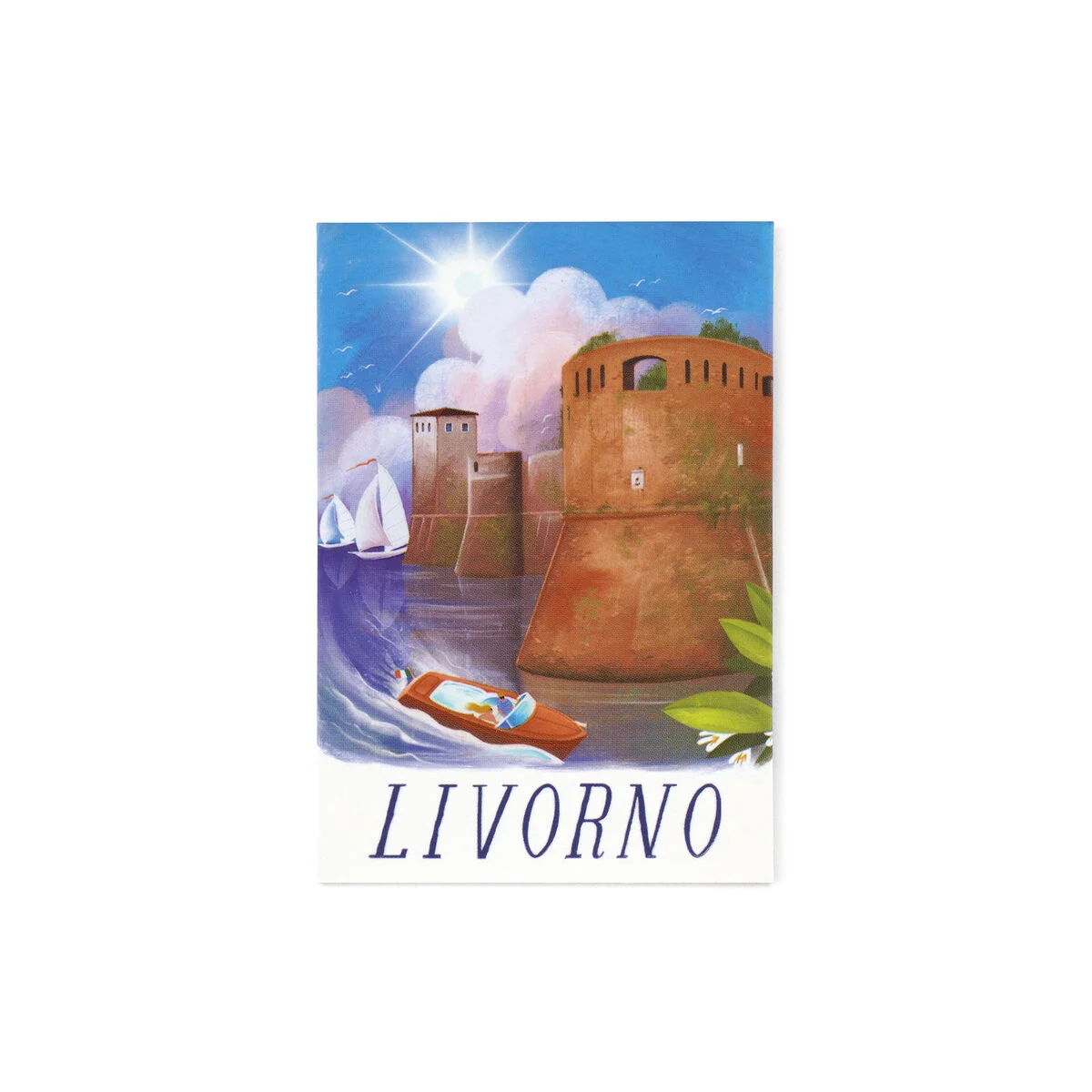 Livorno Illustrated Magnet - World Cities Collection