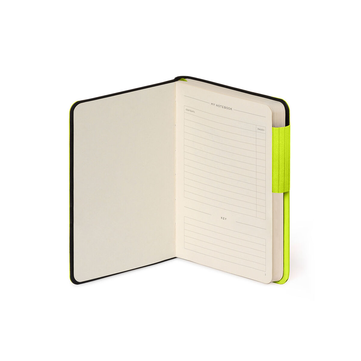Notebook with Blank Pages and Monochrome Soft Cover - Chartreuse - My Notebook