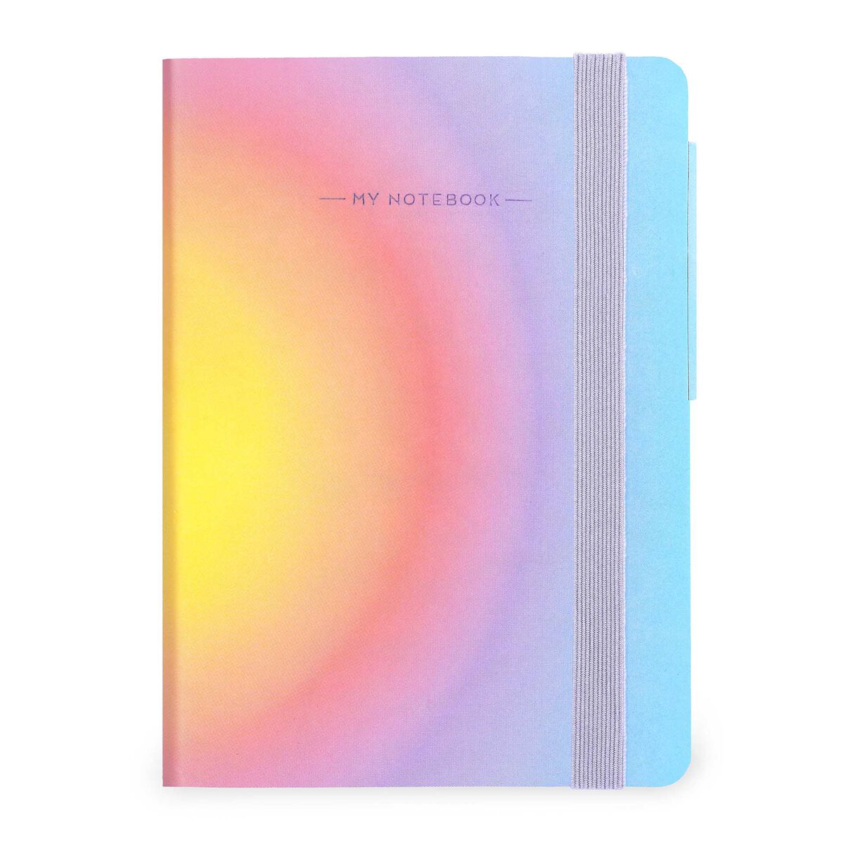 Lined Notebook with Monochrome Soft Cover - Aura - My Notebook