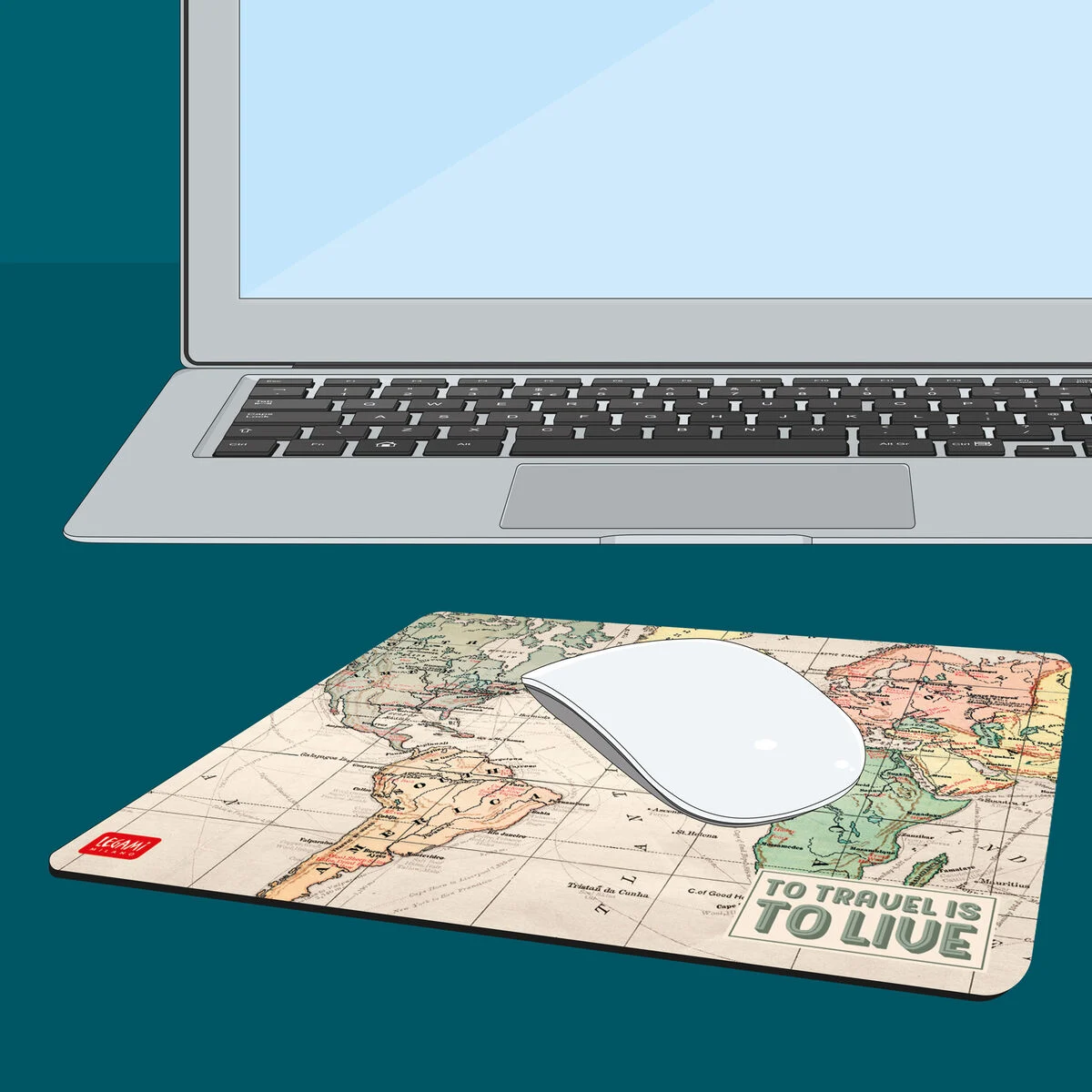 Travel Map Mousepad