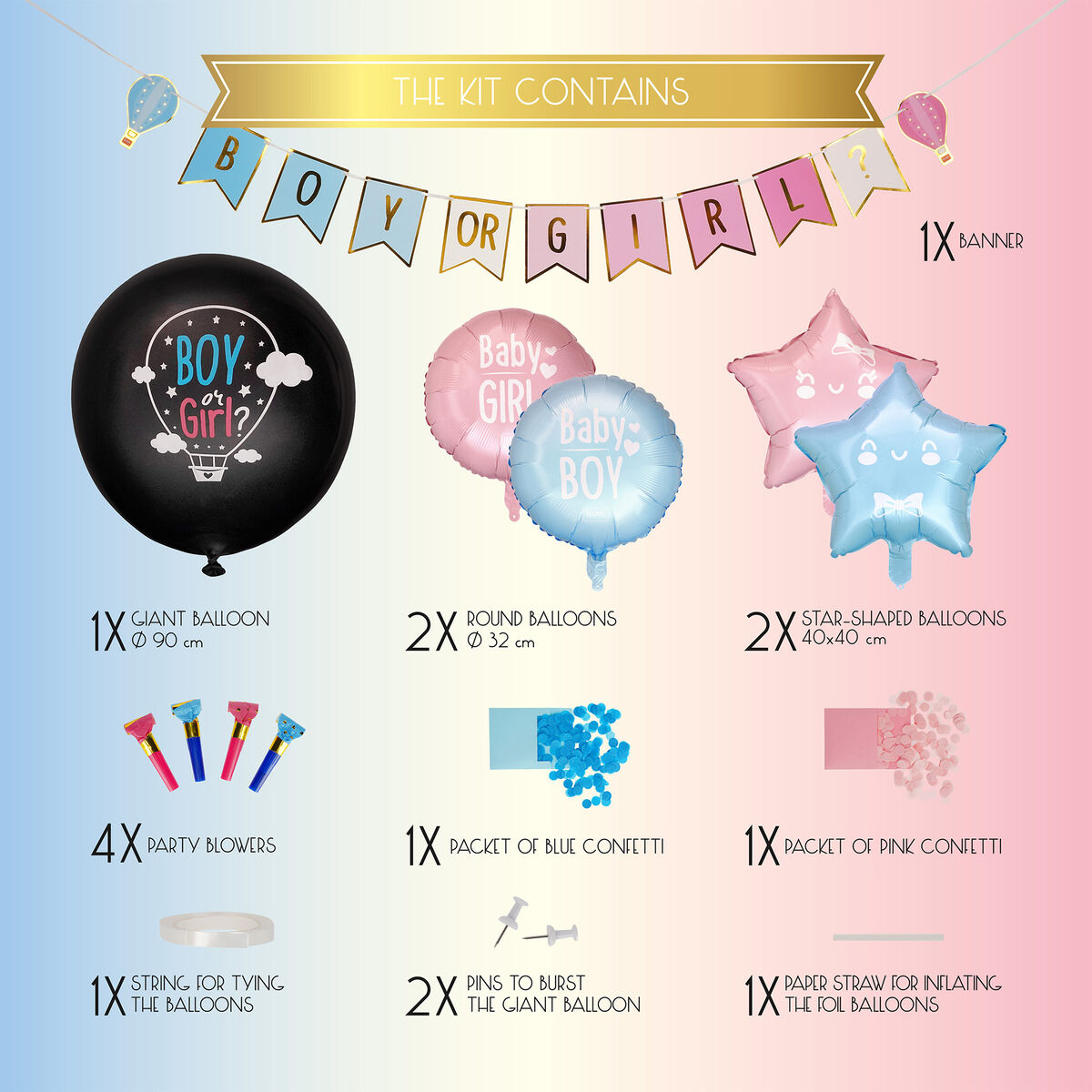 Gender Reveal Party Kit
