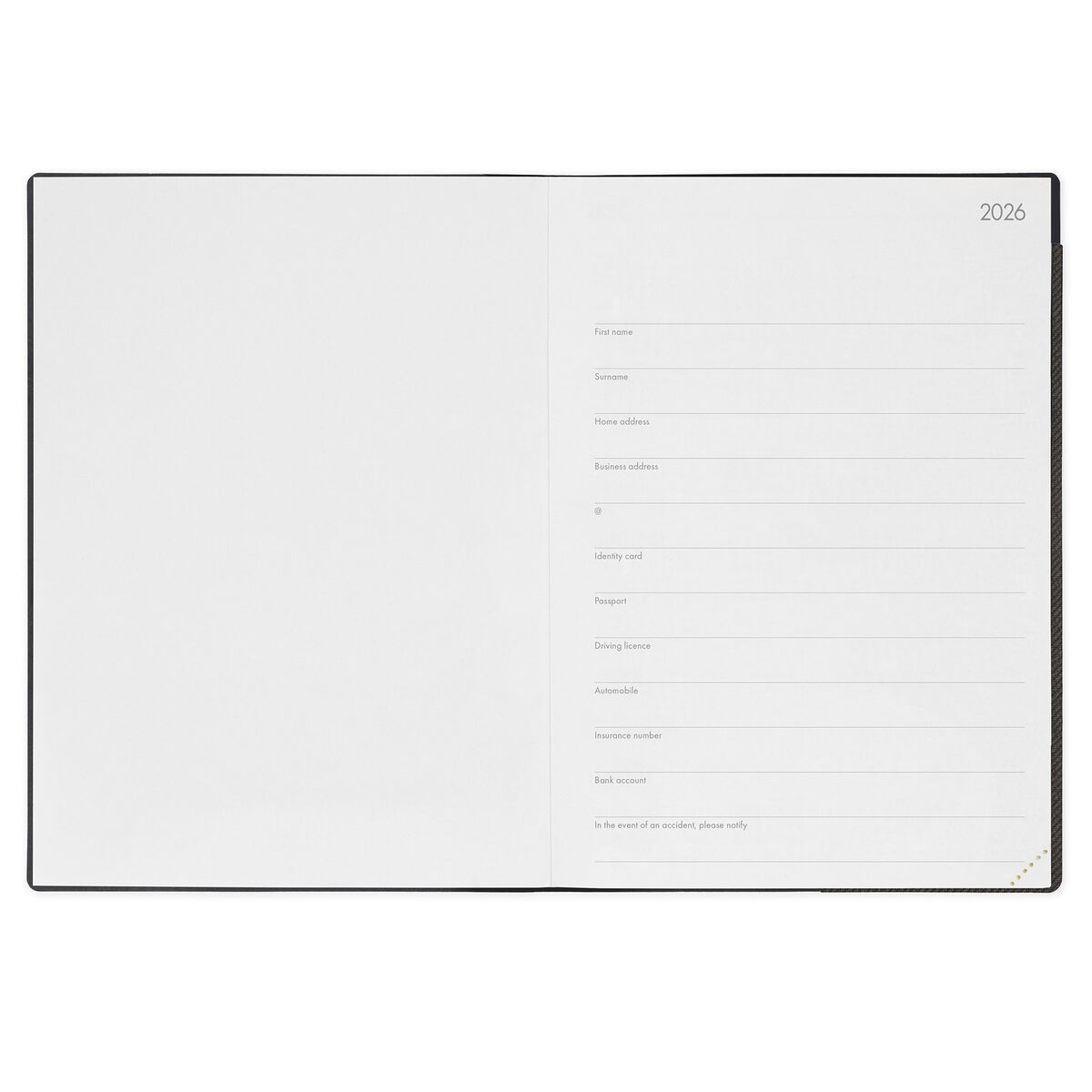 12-Month Maxi Weekly Diary - 2026