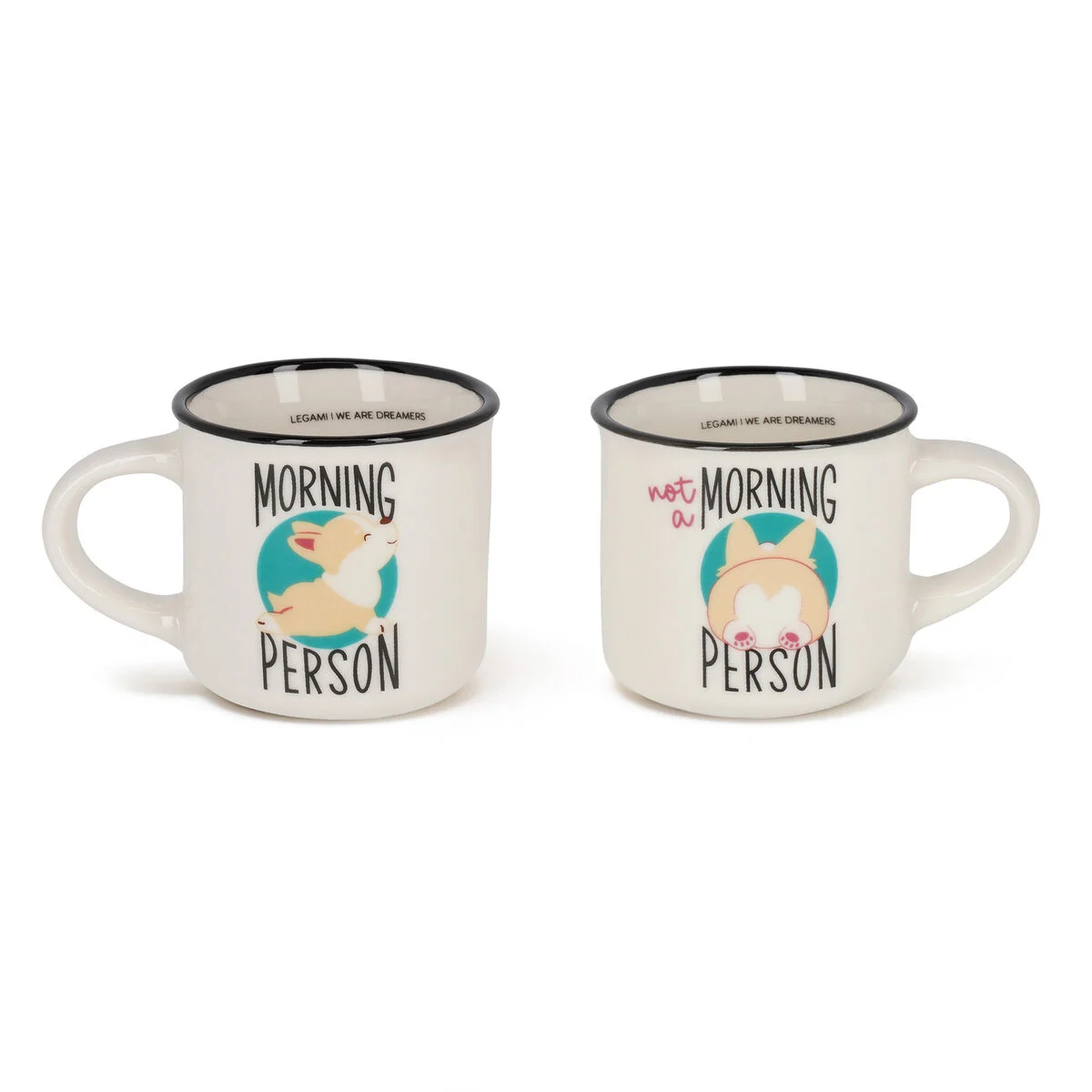 Set of 2 Coffee Cups - Corgi - Espresso For Two