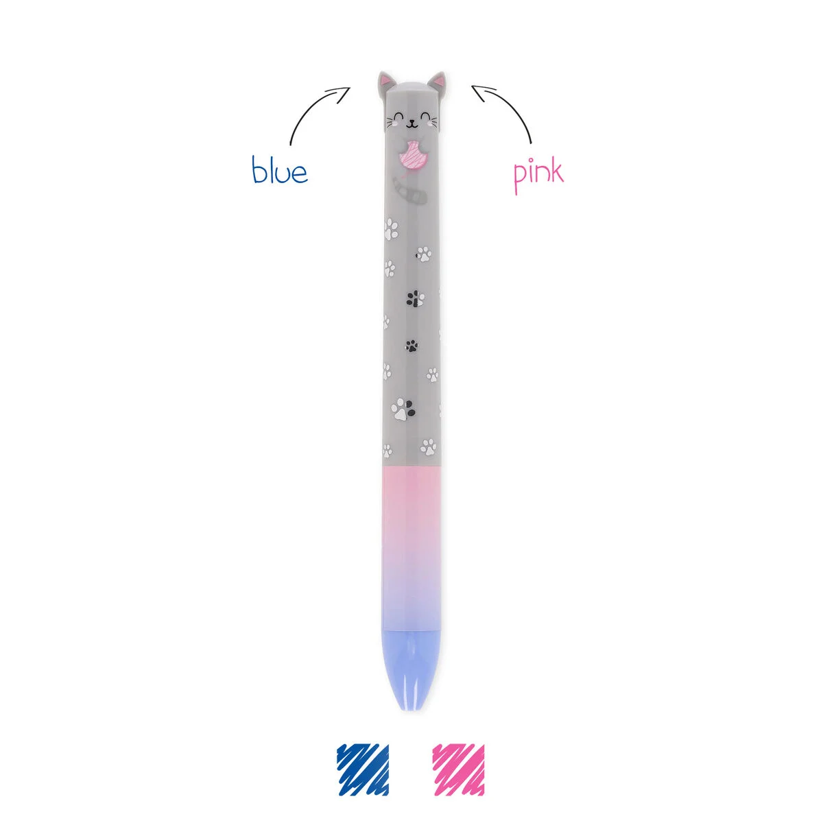 Kitty Two-Colour Ballpoint Pen - Click&Clack