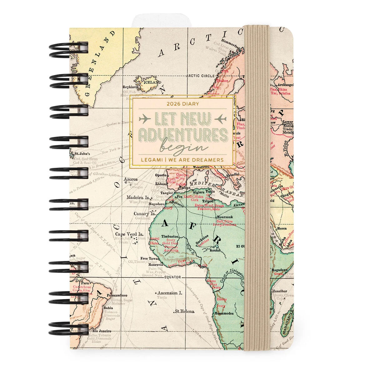12-Month Small Daily Spiral-Bound Diary - 2026
