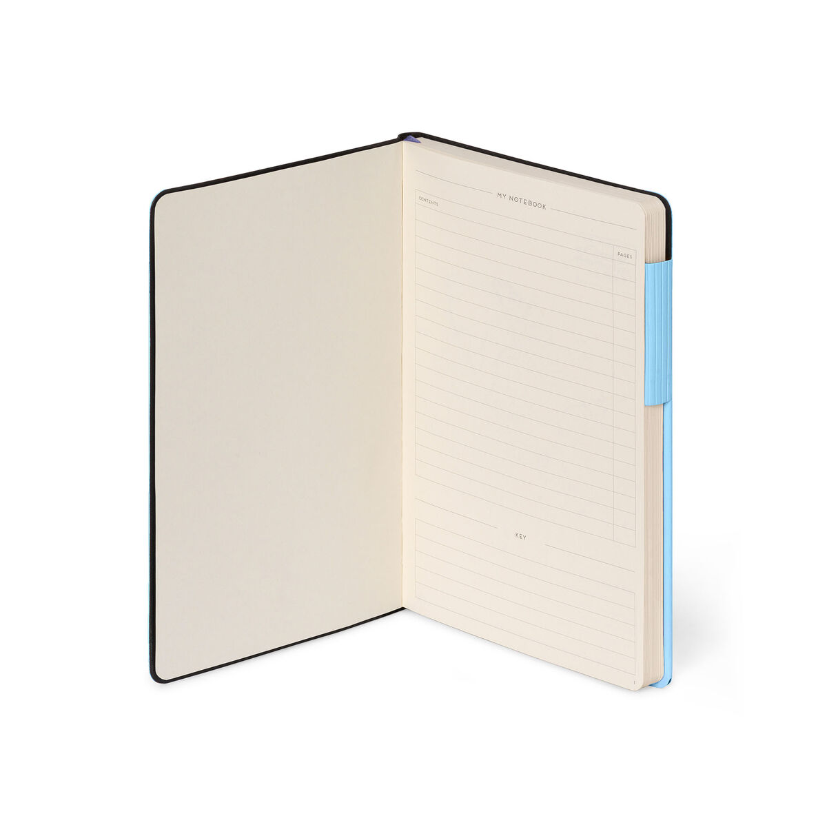 Lined Notebook with Monochrome Soft Cover - Aura - My Notebook