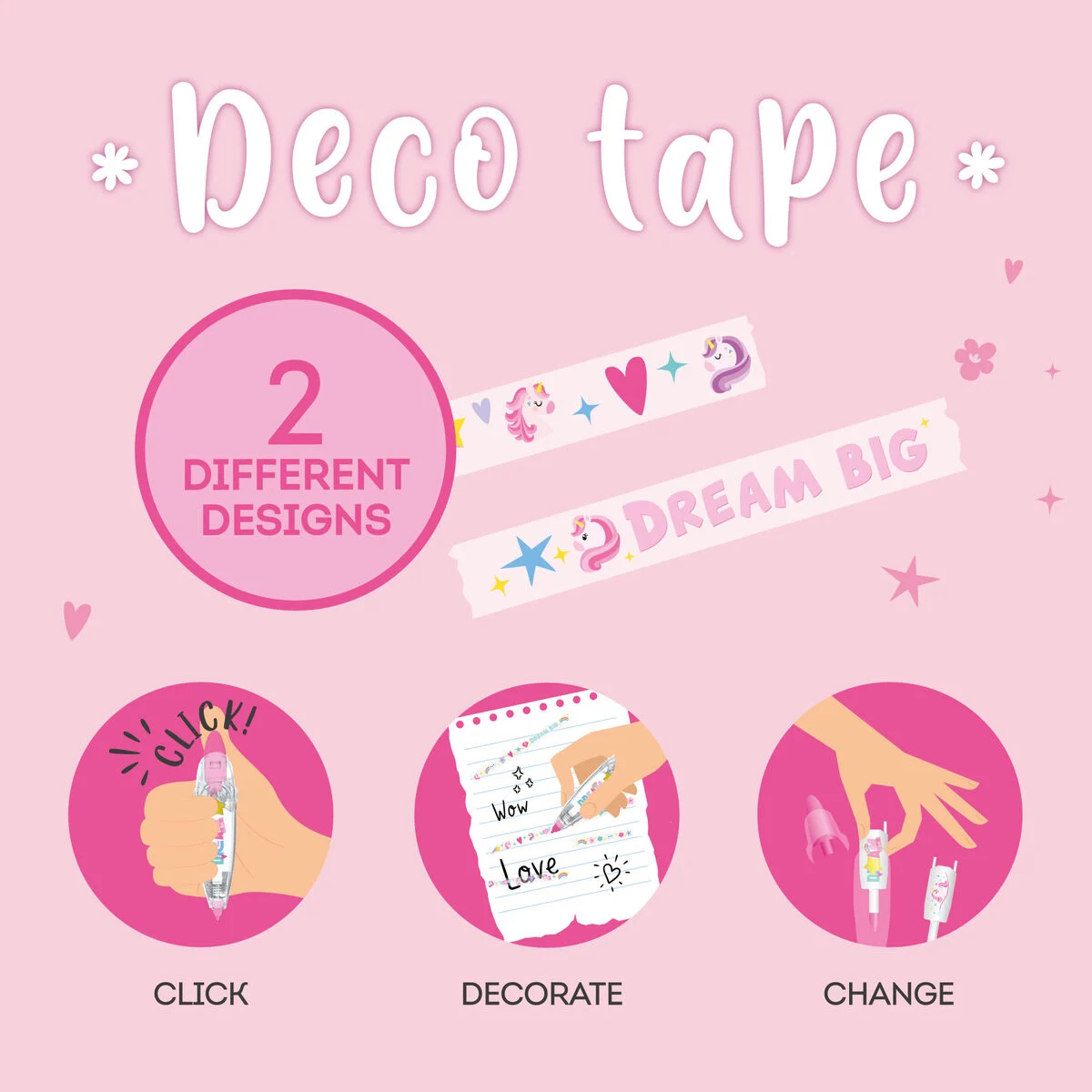 Unicorn Tape Pen for Decoration - Deco Tape