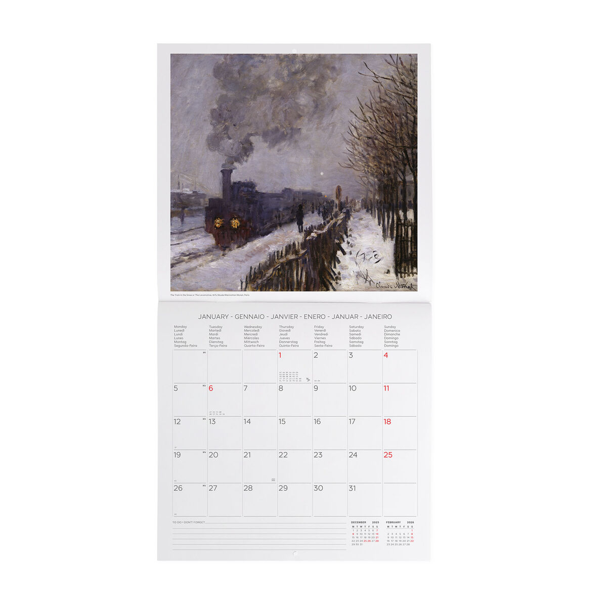 2026 Wall Calendar - 30 x 29 cm