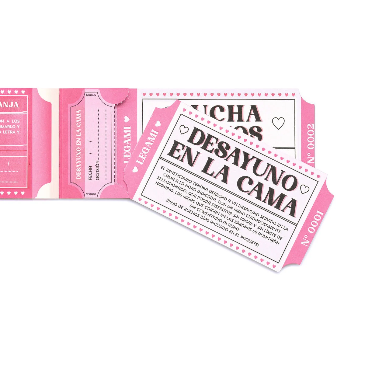 Book of 24 Romantic Vouchers - Spanish - Gift Vouchers
