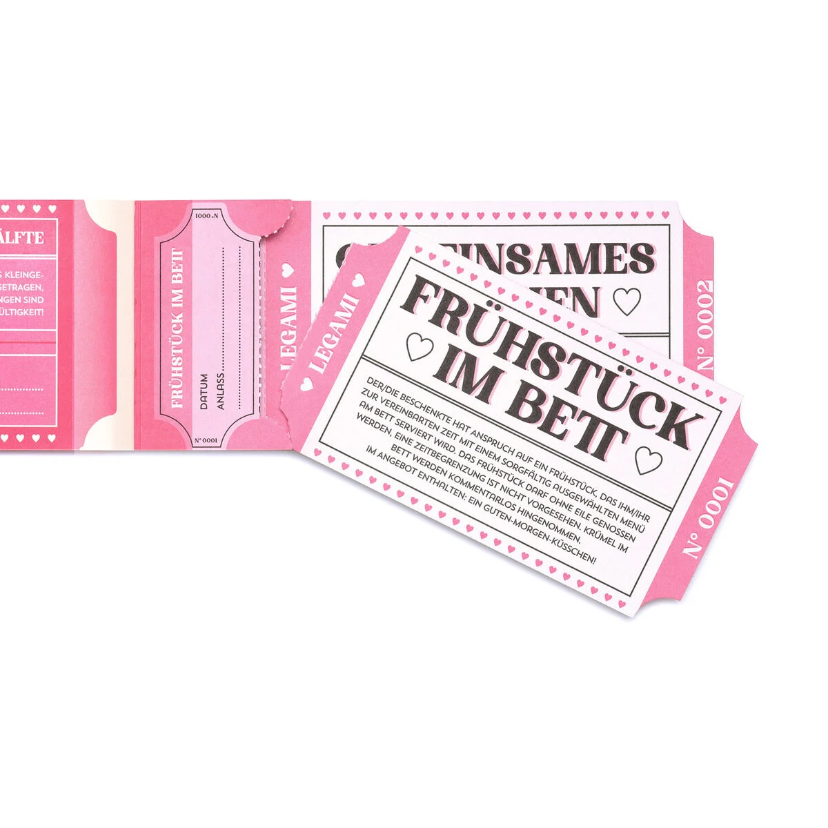 Book of 24 Romantic Vouchers - German - Gift Vouchers