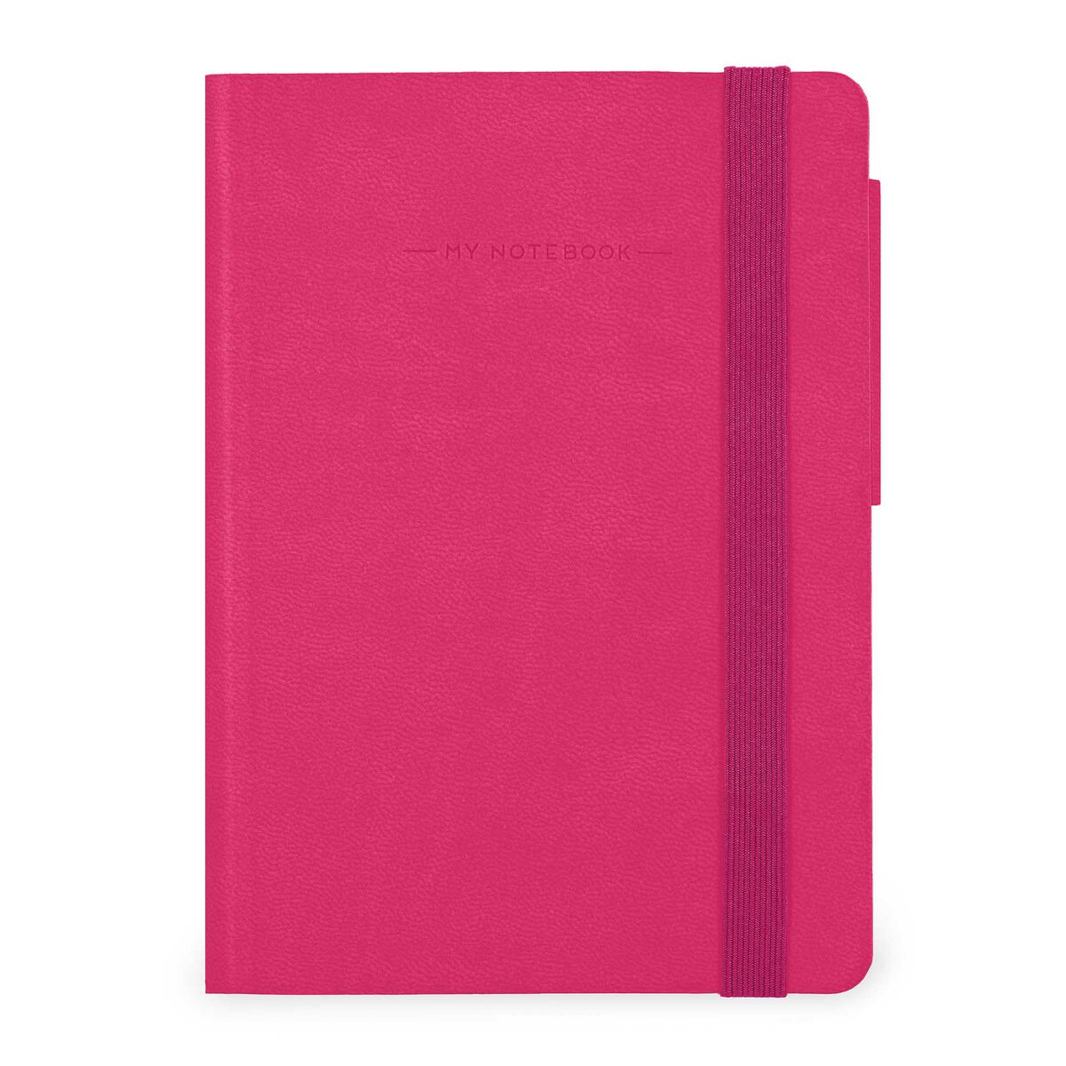 Notebook with Blank Pages and Monochrome Soft Cover - Raspberry - My Notebook