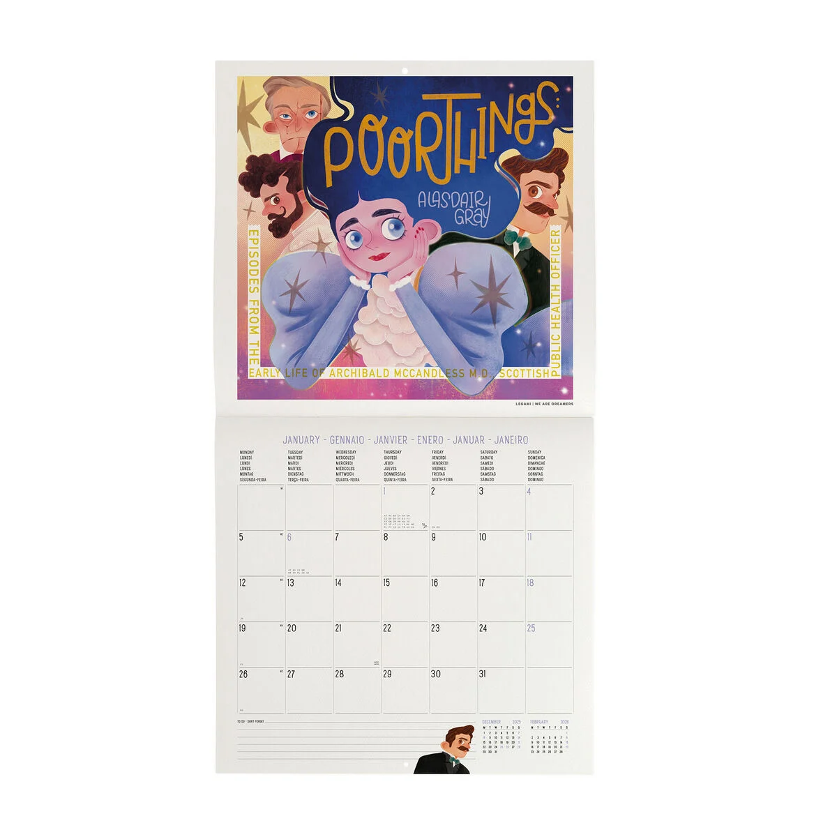 2026 Wall Calendar - 30 x 29 cm