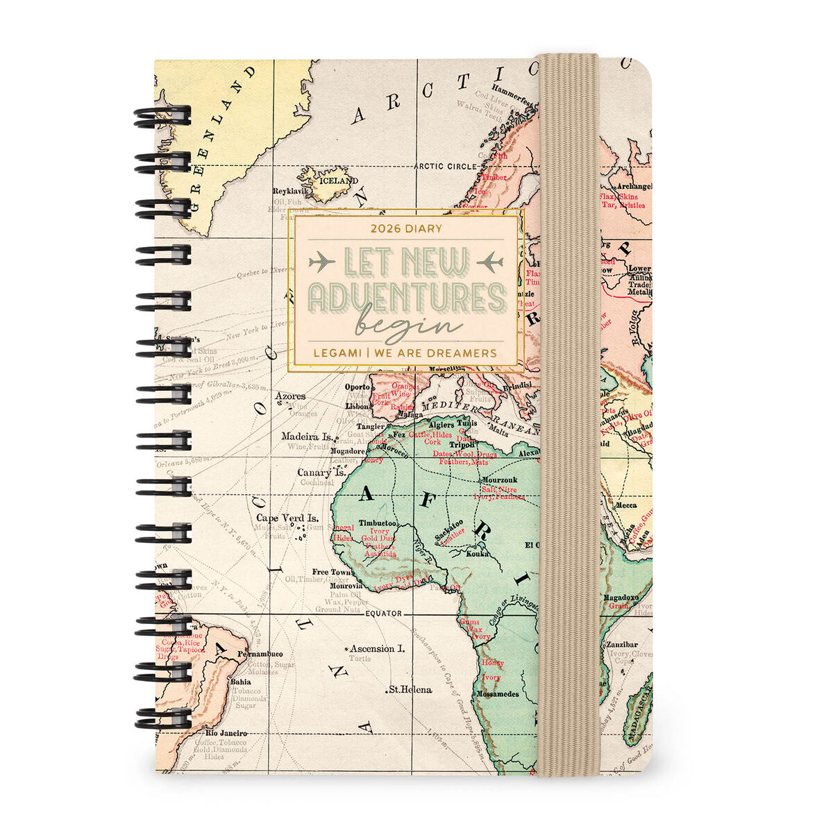 12-Month Small Weekly Spiral-Bound Diary - 2026