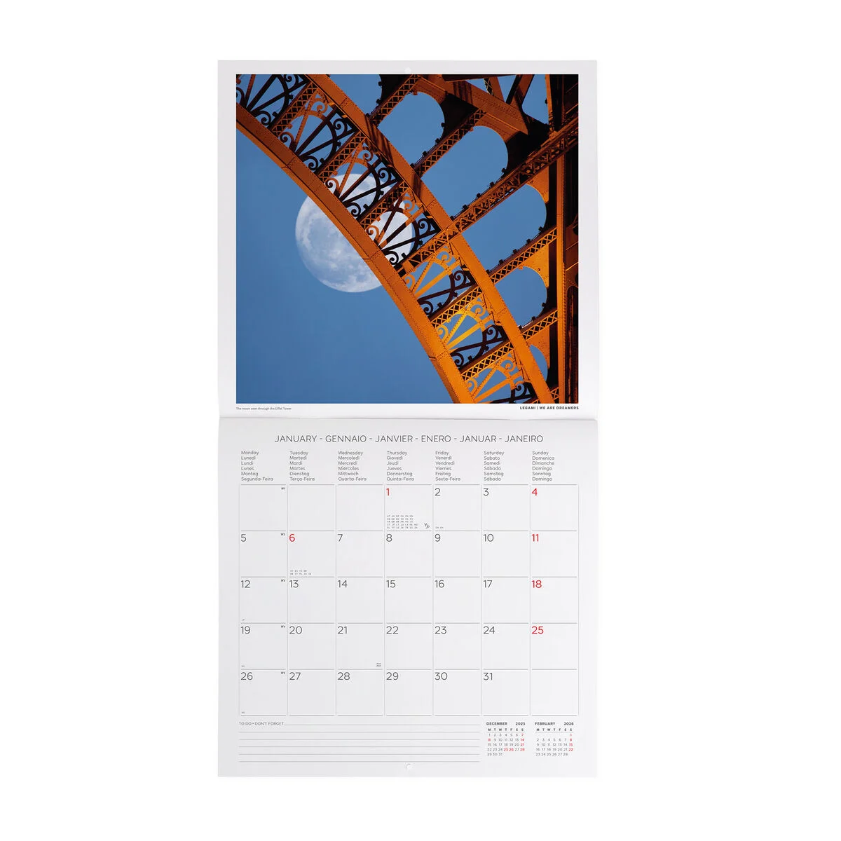 2026 Wall Calendar - 30 x 29 cm