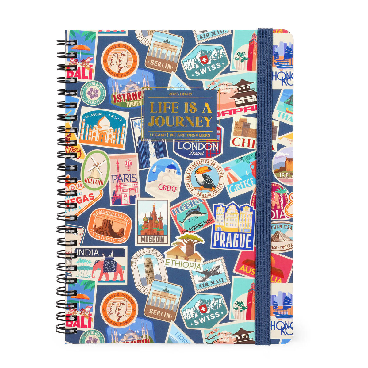 12-Month Large Weekly Spiral-Bound Diary - 2026