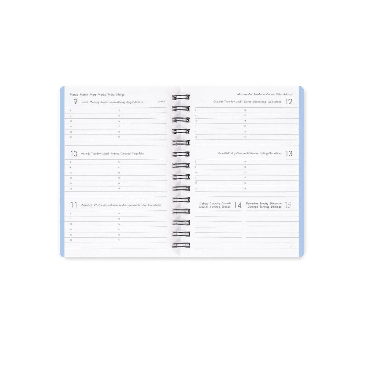 12-Month Small Weekly Spiral-Bound Diary - 2026