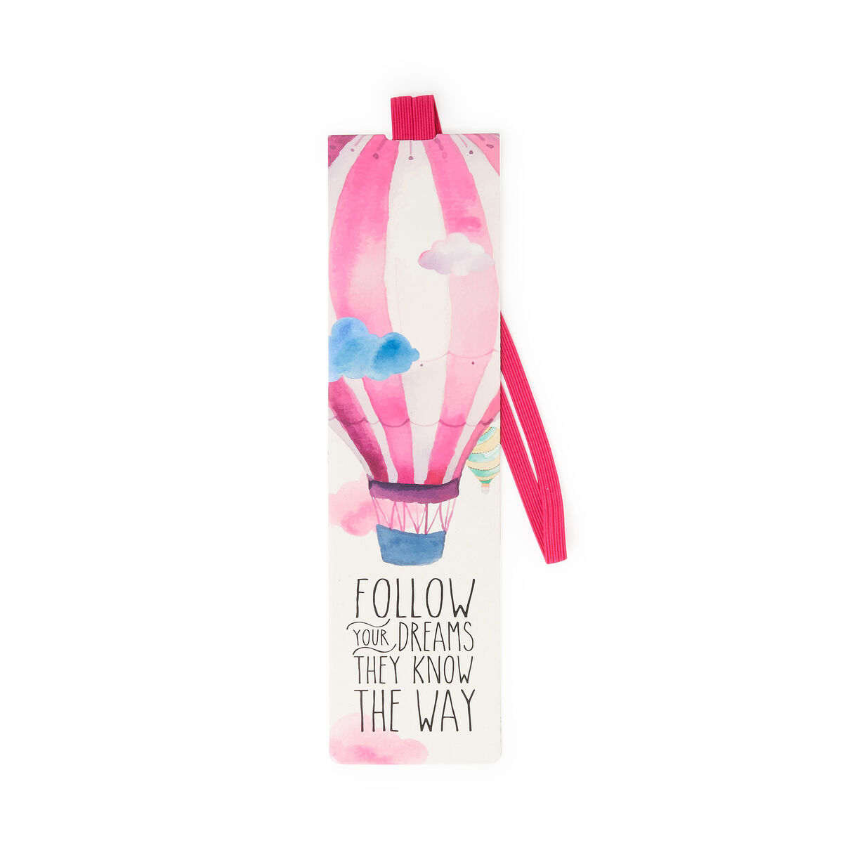 Illustrated Bookmark with Elastic Band - Hot Air Balloon - Bookmark