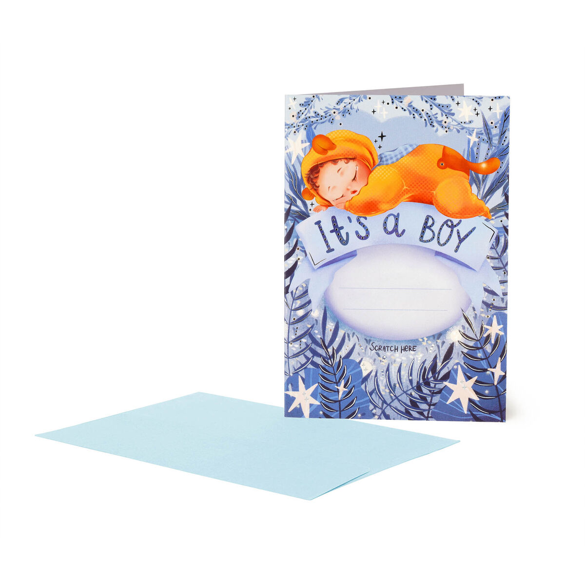 New Baby Scratch-Reveal Greeting Card - It