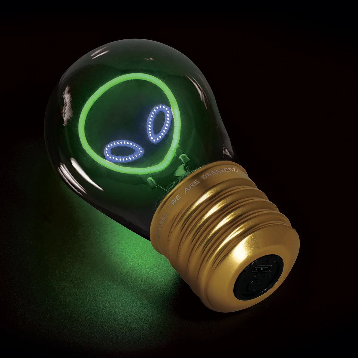 Decorative Lightbulb-Shaped Table Lamp - Alien - Bulb Fiction