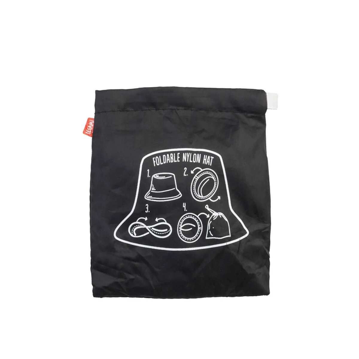 Black Foldable Rain Hat - SOS Sanpei