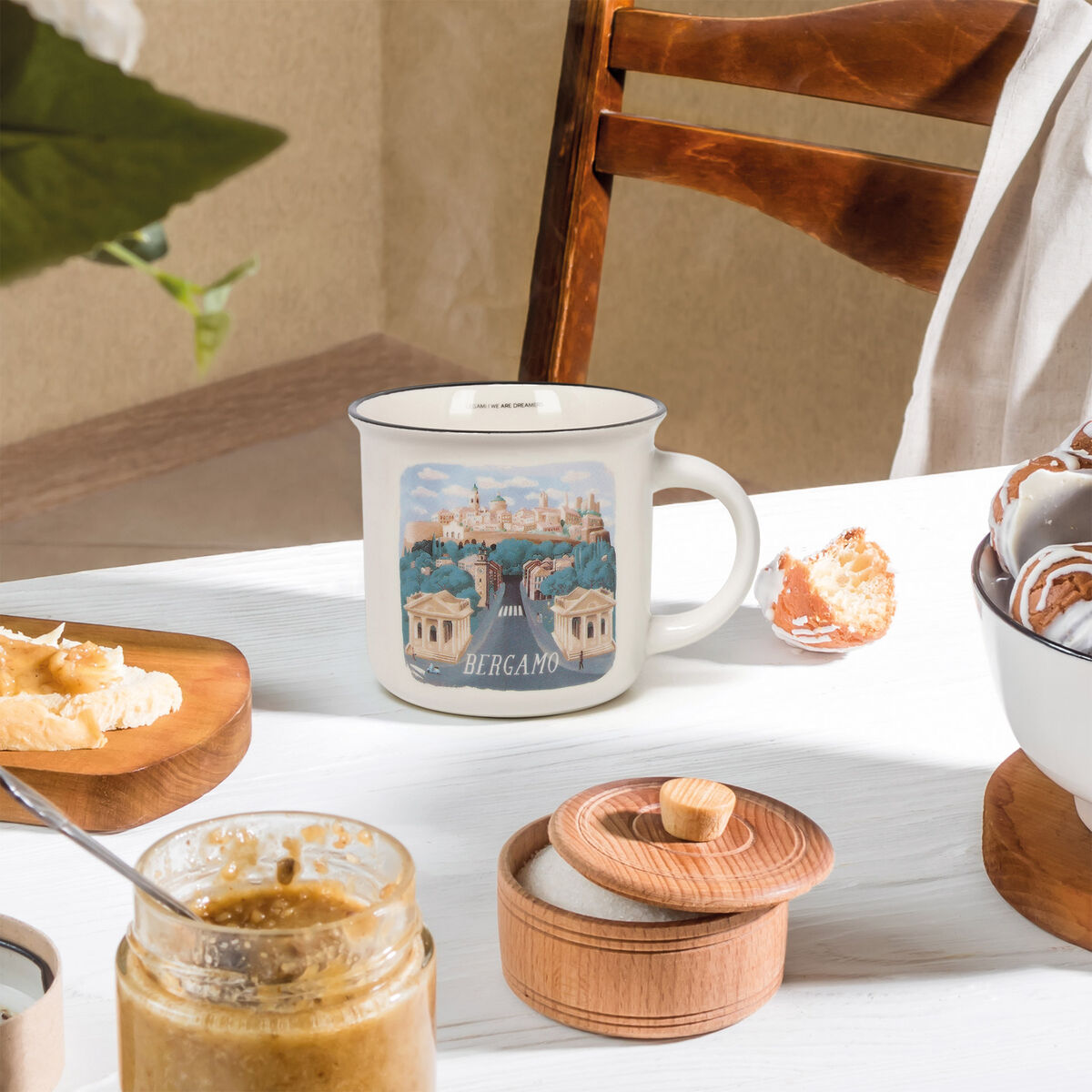 Porcelain Mug - Bergamo - Cup-Puccino