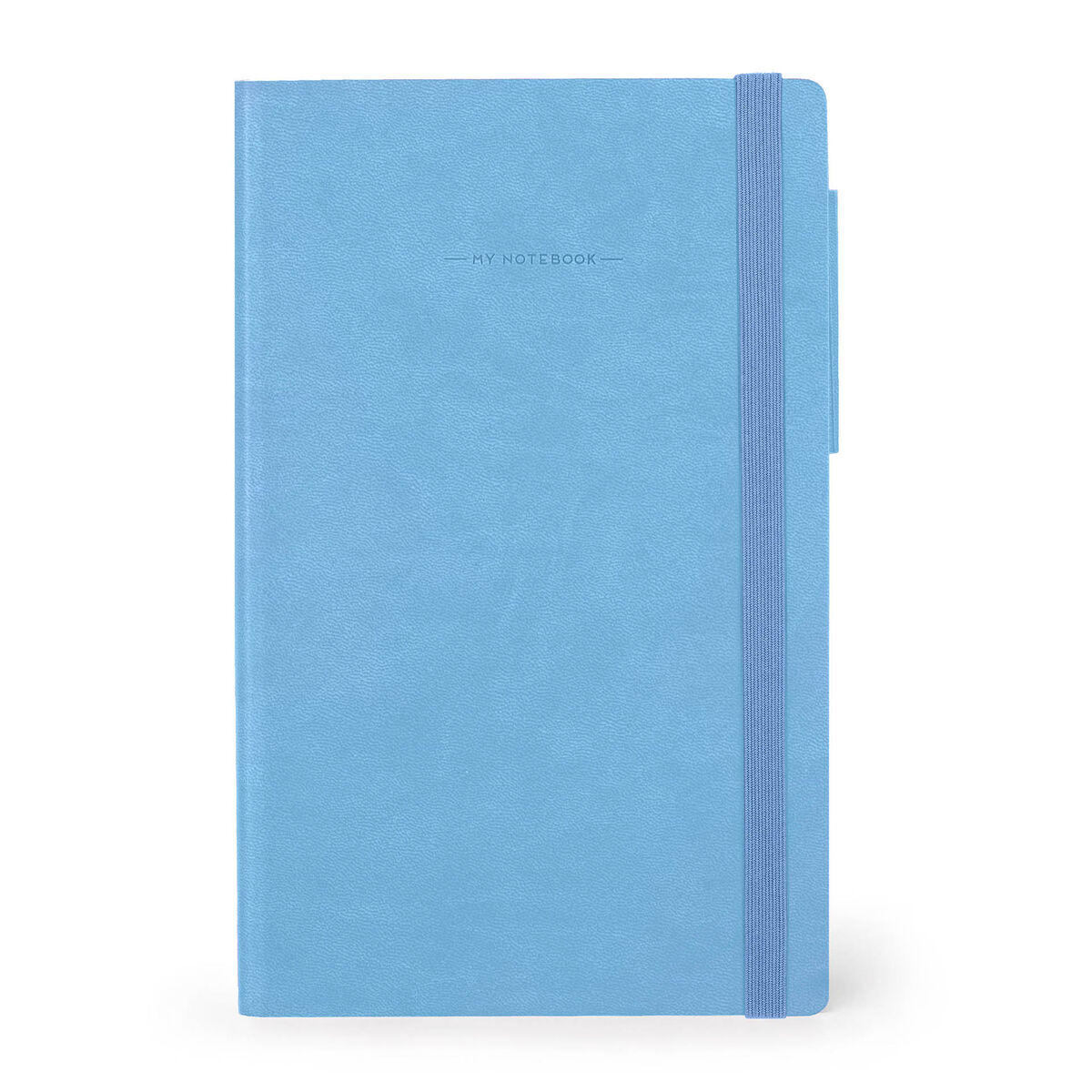Notebook with Blank Pages and Monochrome Soft Cover - Retro Blue - My Notebook