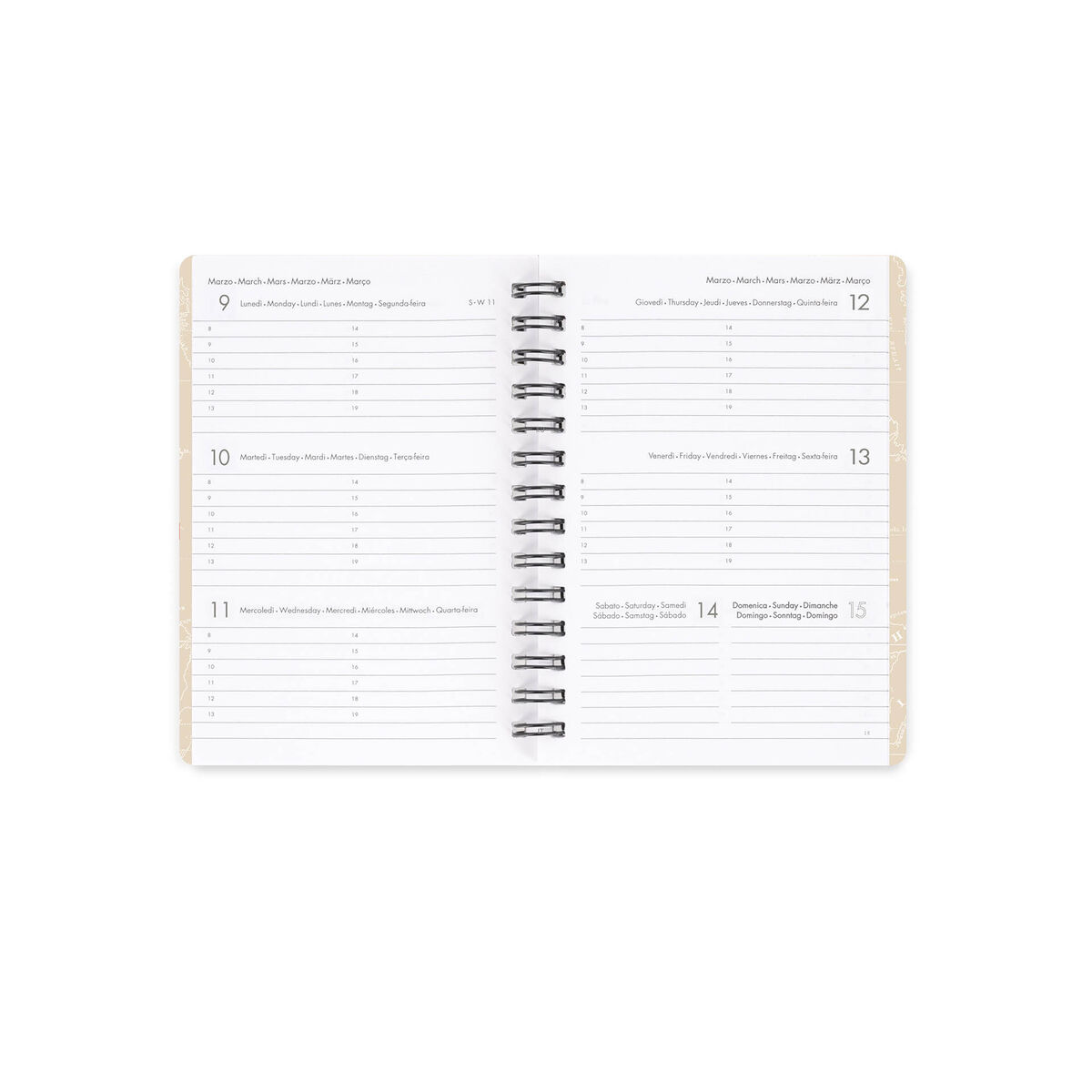 12-Month Small Weekly Spiral-Bound Diary - 2026