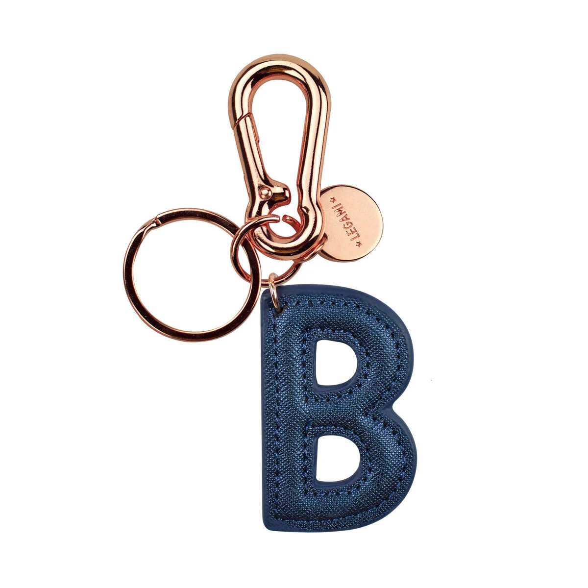 Key Ring with Initial Letter - B / Blue - My Initial