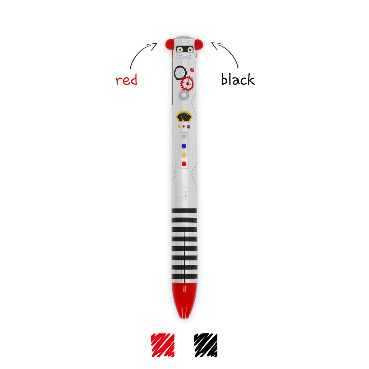 Robot Two-Colour Ballpoint Pen - Click&Clack