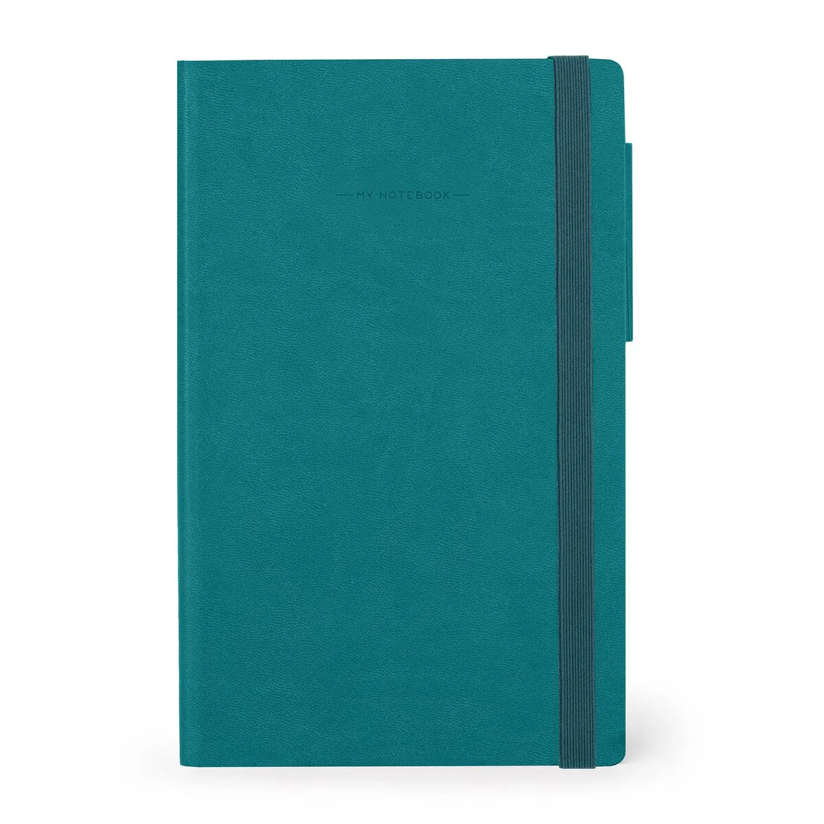 Notebook with Blank Pages and Monochrome Soft Cover - Malachite Green - My Notebook