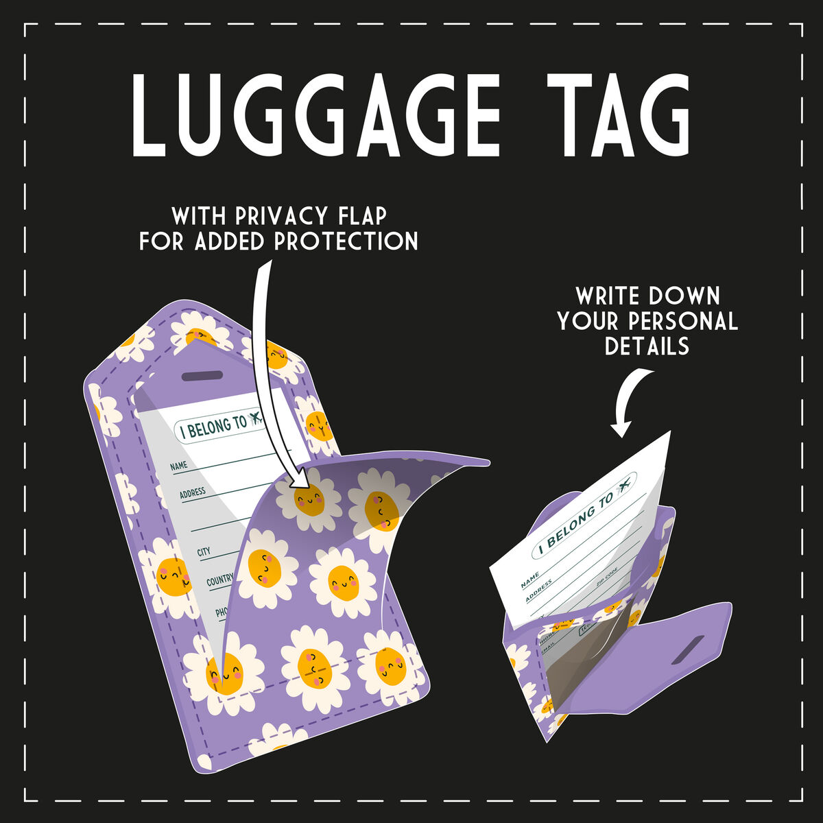 Daisy Luggage Tag