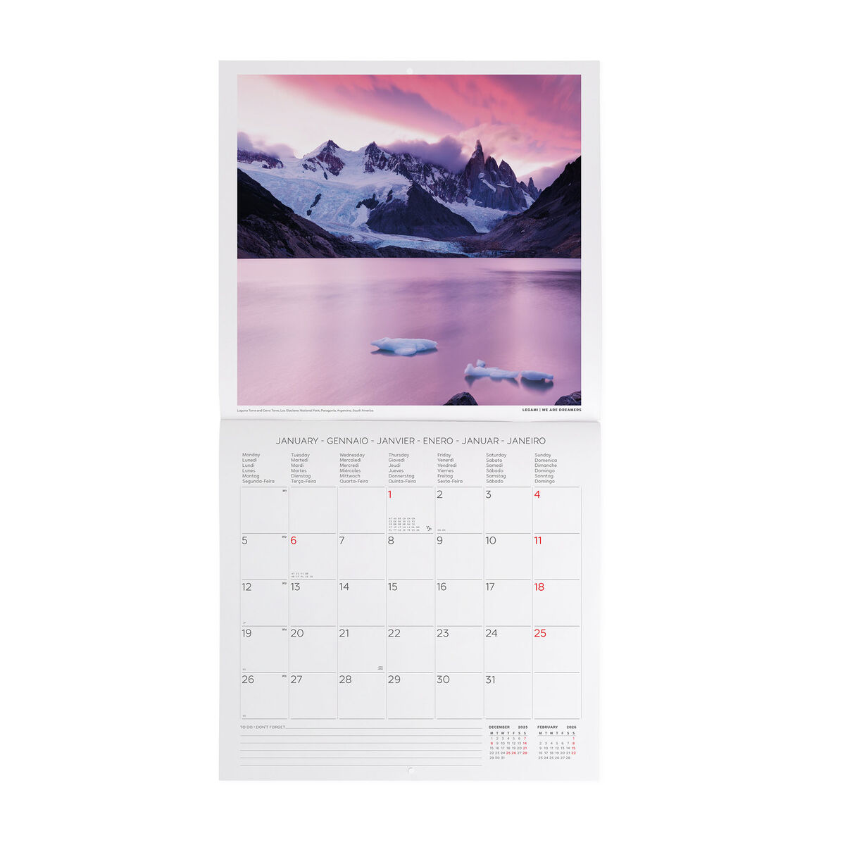 2026 Wall Calendar - 30 x 29 cm