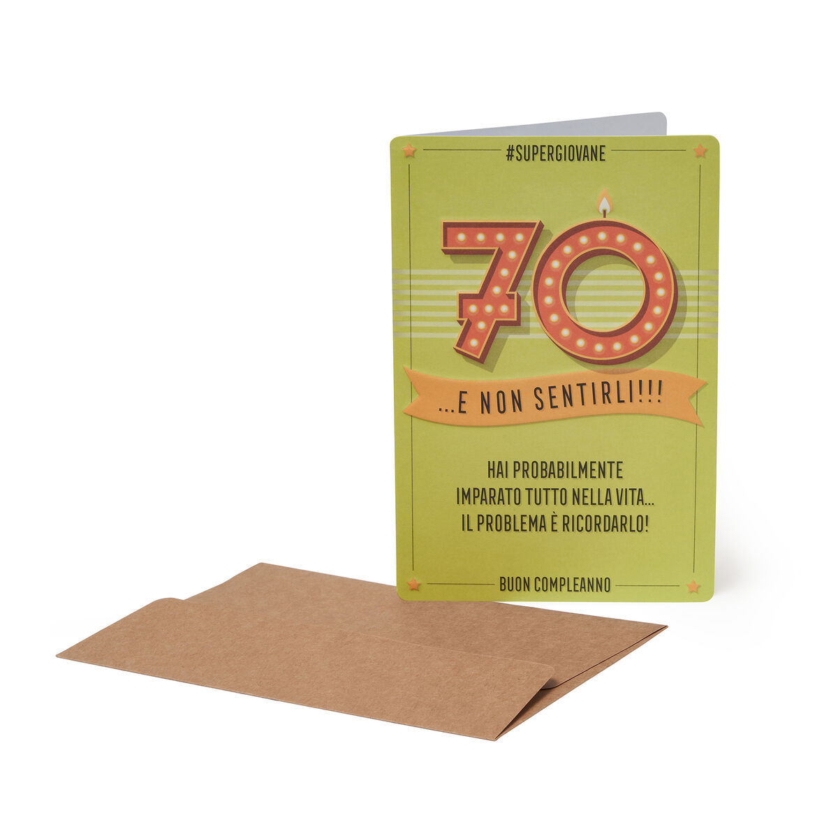 Greeting Card - Happy Birthday - Forever Young - 70 Years