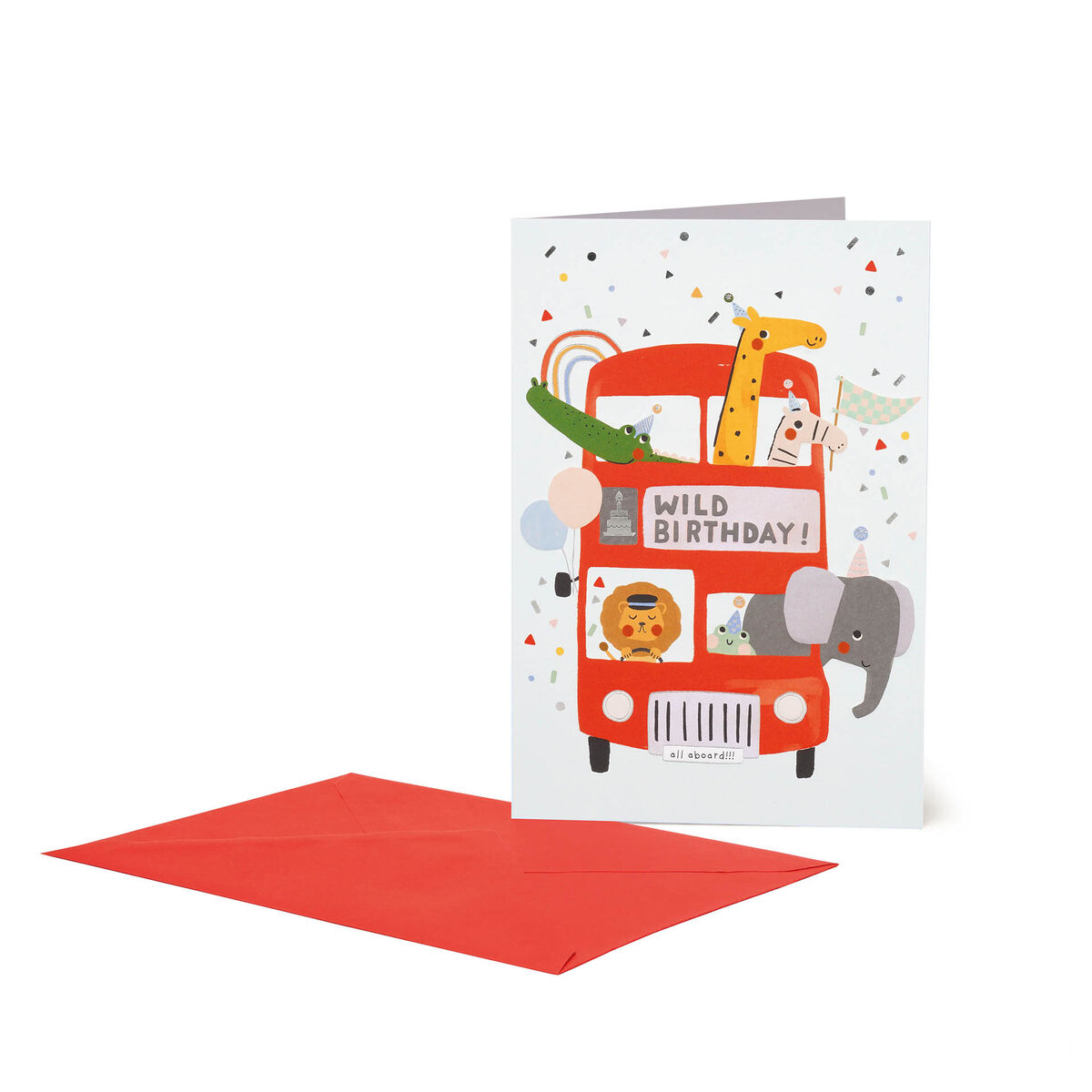 Birthday Card - Large - Greeting Card - Birthday Bus