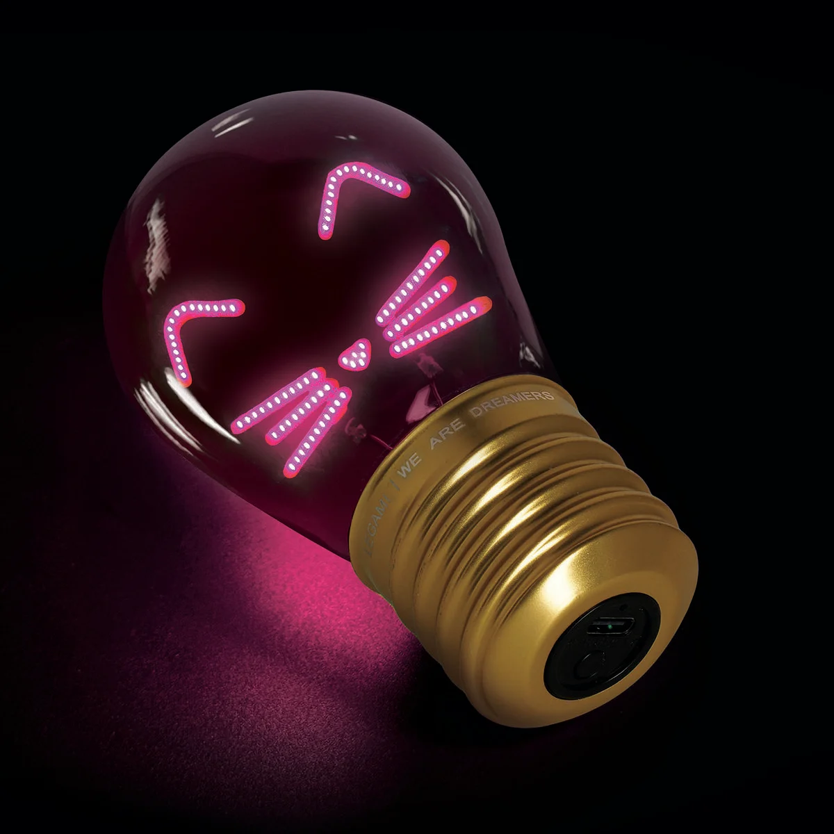 Decorative Lightbulb-Shaped Table Lamp - Kitty - Bulb Fiction